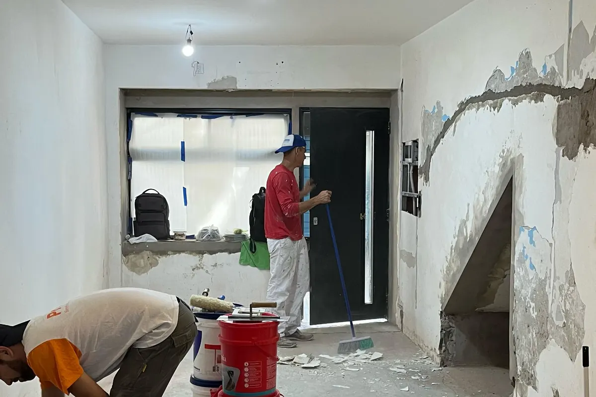 Reparación previa — obra de Pintura Express en Buenos Aires